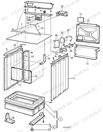 Взрыв-схема комплектующей Elektro Helios SK6787 - Схема узла H10 Chassis